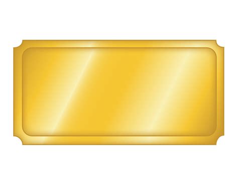 Gold Ticket Template